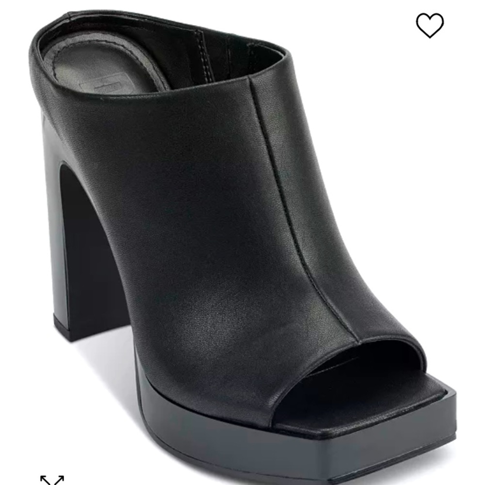Dkny monoco peep toe mule in BLACK